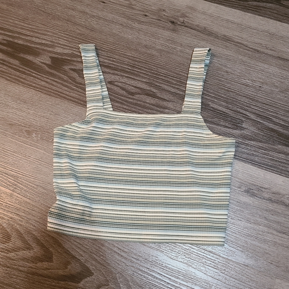 American Eagle Striped Tank Top Size M